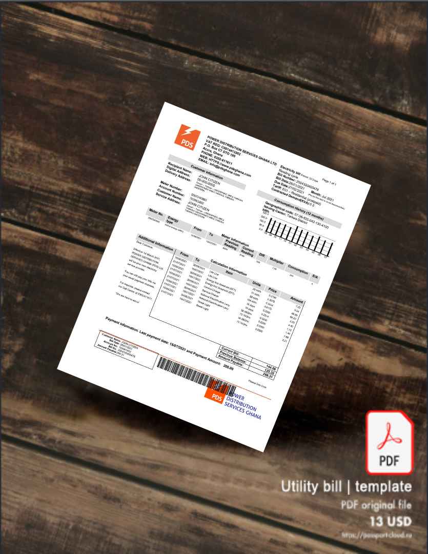 Utility bill | Albanian Power | Albania